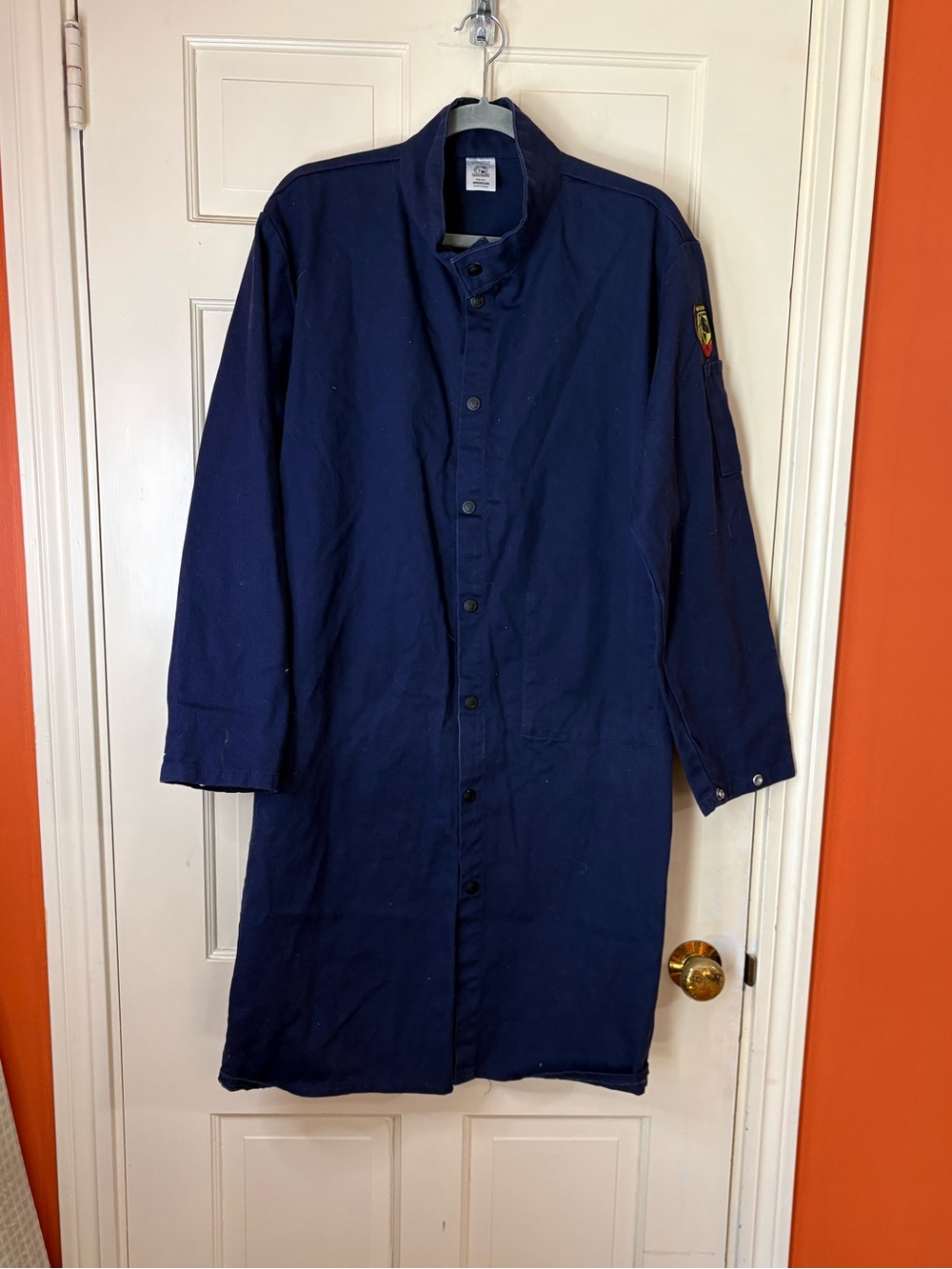 Black Stallion 42” FN9-42C FR Navy Welding Jacket Size Medium